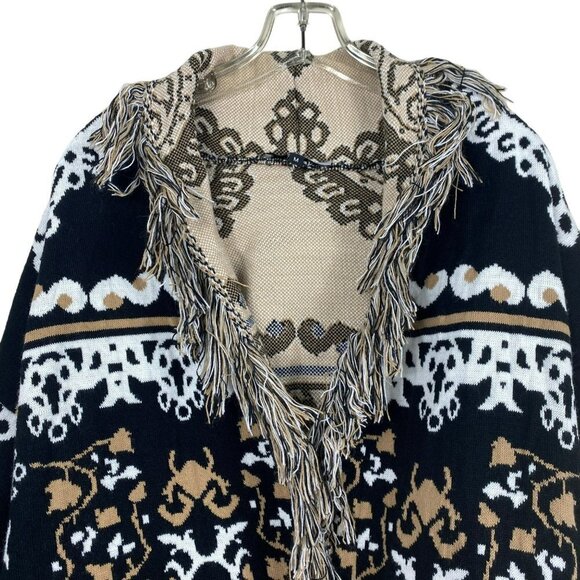 Ten-Oh Boho Open Front Cardigan Sweater Kimono Size 8 - Picture 4 of 13